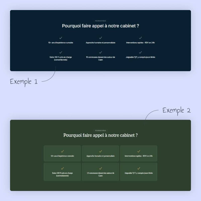 Exemples de section "à propos" pour un site internet d'IDEL